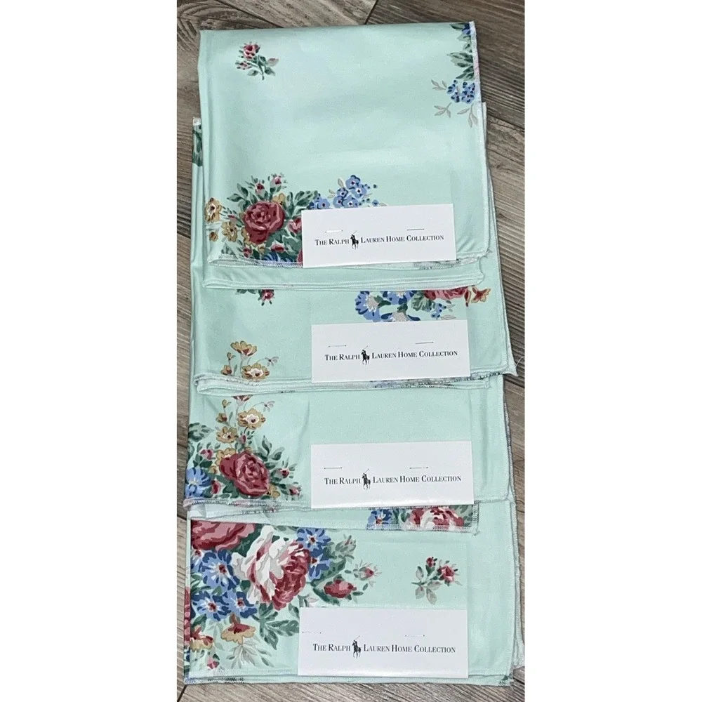 VTG Ralph Lauren Home Collection Claire‎ Floral Bouquet Cotton 16.5